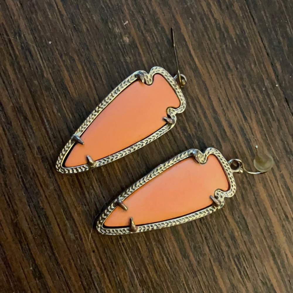 Kendra Scott coral sky earrings